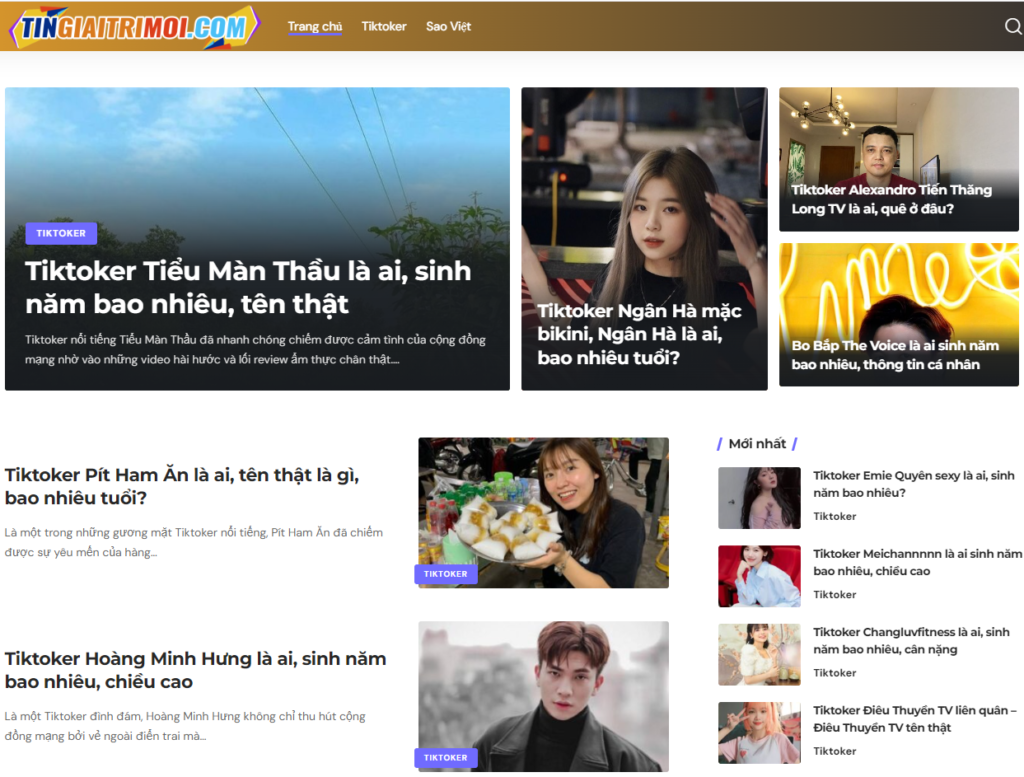 Tin Giải Trí Mới – Website Tin Tức Drama Hot Nhất Của Người Nổi Tiếng