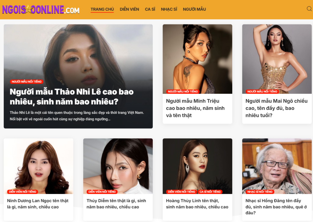 Ngôi sao Online – Tổng hợp tin tức về showbiz Việt mỗi ngày