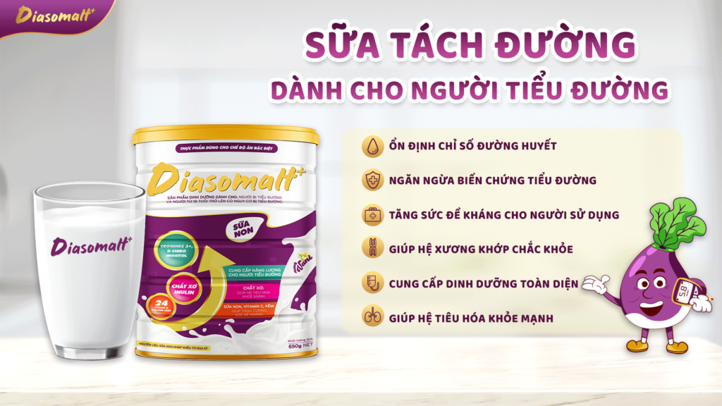 Diasomalt+ – Sữa cho người tiểu đường – Giải pháp dinh dưỡng an toàn và hiệu quả