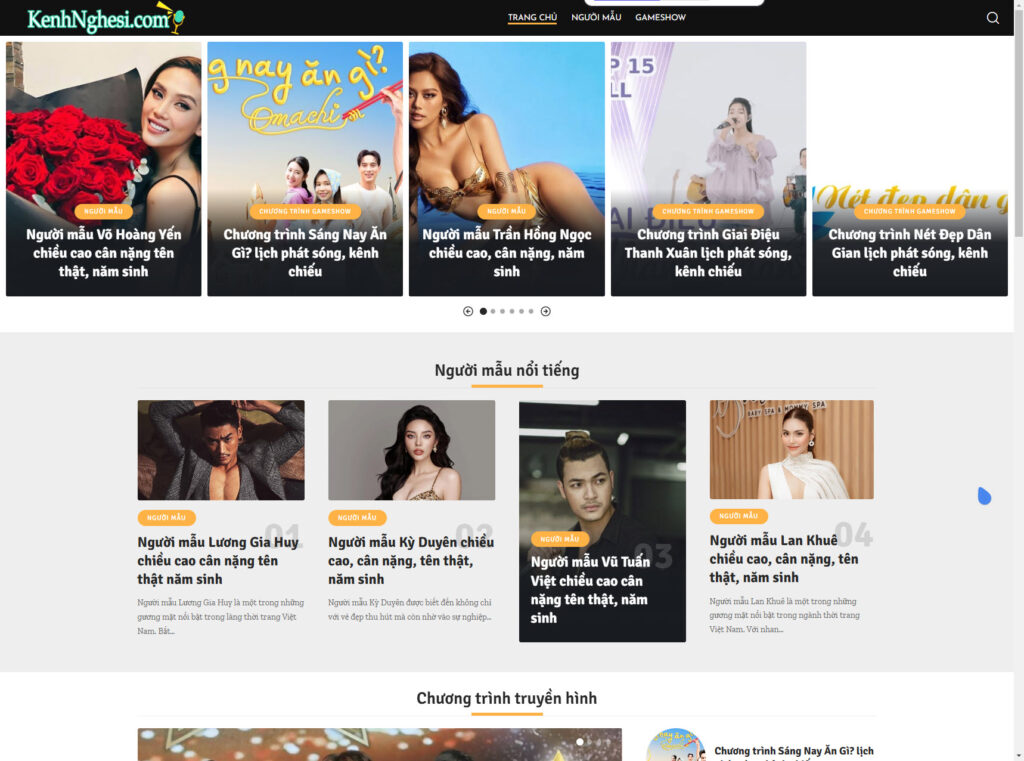 Kênh Nghệ Sĩ – Website Tin Tức Showbiz – Khám Phá Thế Giới Giải Trí Đầy Màu Sắc